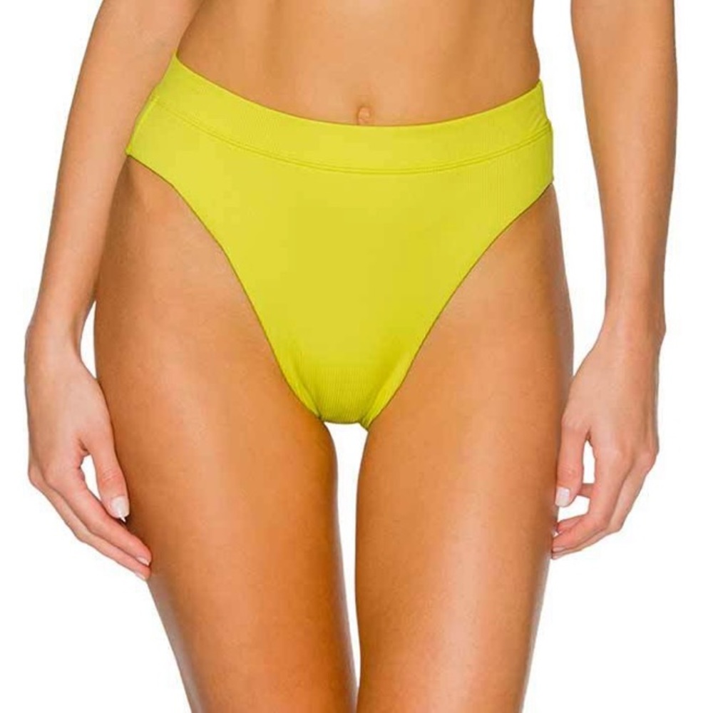 SWIM SYSTEMS Lemon Drop Soleil High Waist Bottom L